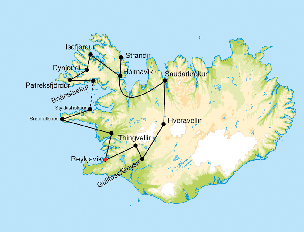 Islands unbekannter Westen: Kjölur-Hochlandroute, Westfjorde & Snaefellsnes Islands unbekannter Westen: Kjölur-Hochlandroute, Westfjorde & Snaefellsnes